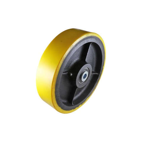 EASYROLL URETHANE/CAST IRON WHEEL PRECISION BRG 300MM 